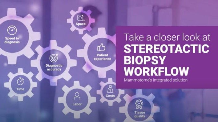 Watch the video to see the Mammotome Revolve™ Biopsy System in Action