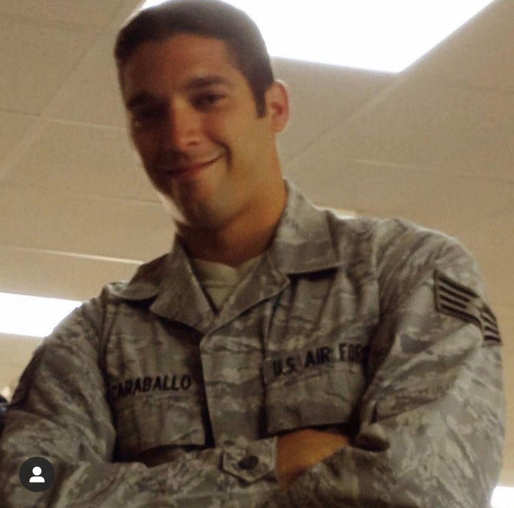 Matthew serving as an Aerospace Maintenance Technician and Non-Commissioned Officer in the United States Air Force