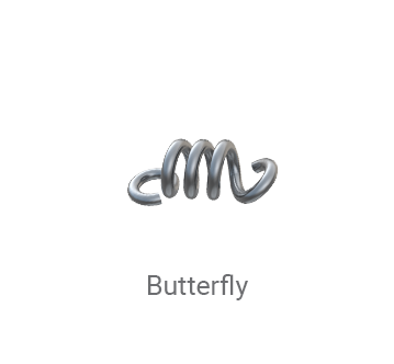 HydroMARK™ marker butterfly shape