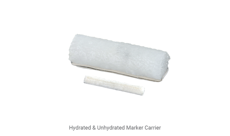 Hydrated and Unhydrated MammoMARK® & CorMARK® marker carrier