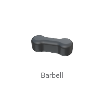 Barbell shape of the BiomarC® biopsy site marker