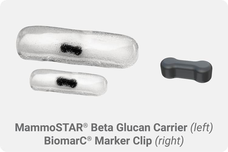 MammoSTAR Beta Glucan Carrier and BiomarC Marker Clip