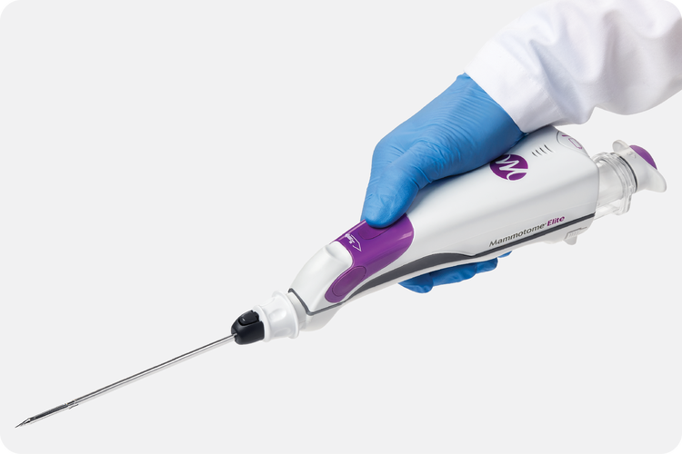 Mammotome Elite in gloved hand
