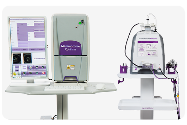 Mammotome Confirm and Mammotome Revolve work together to optimize efficiency